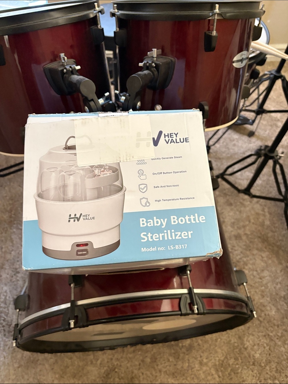 Baby Bottle Sterilizer in White - Model LS-B317